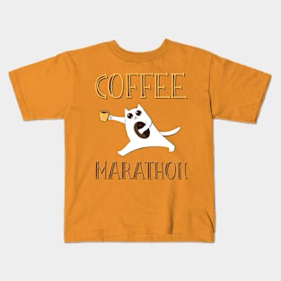 Coffee marathon Kids T-Shirt